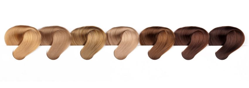 A range of hair colors.
