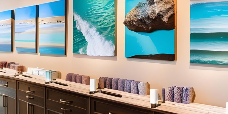 Bring the beach to your salon by putting on some coastal-inspired decor.