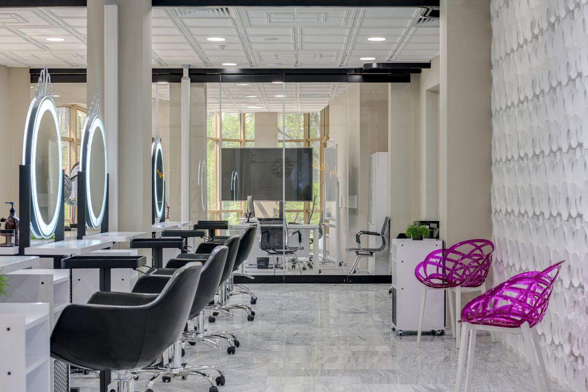 A salon business that invests in salon insurance.