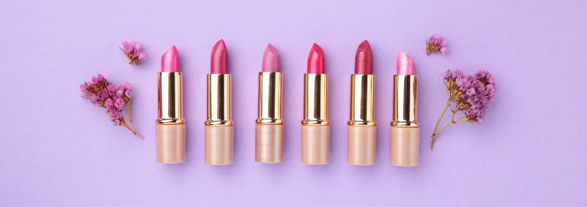 Different lipstick shades that has aesthetic packaging.